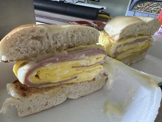 Ham, egg and cheese