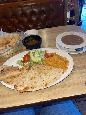 Quesadilla plate