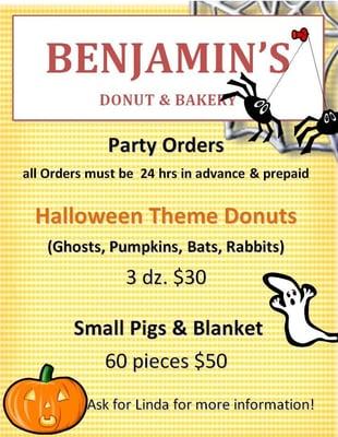 Halloween Pre Order Sign