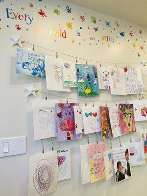 Artist wall for our happy patients!