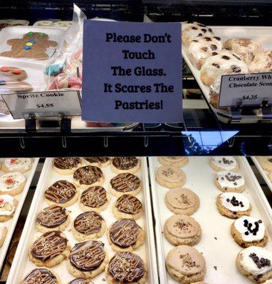 Don't scare the pastries.