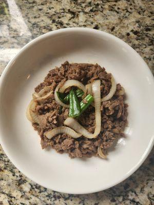 Stir-Fried Rib Eye with veggies