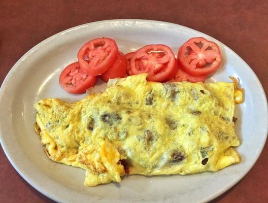 Meat lovers omelette - low carb