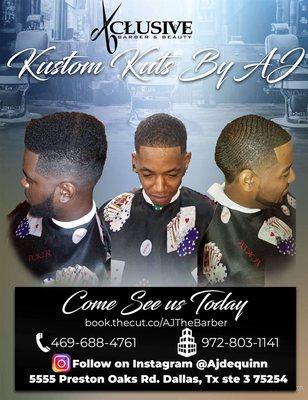 Kustom Kutz by AJ use the link to book your next appointment!