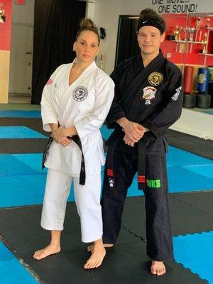 Sensei Haylette Pratico and Sensei Larry Gonzalez