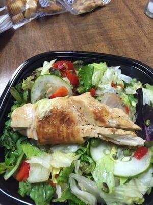 Really? This is all the chicken I get with my salad?