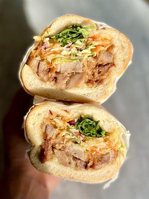 Crispy duck banh mi