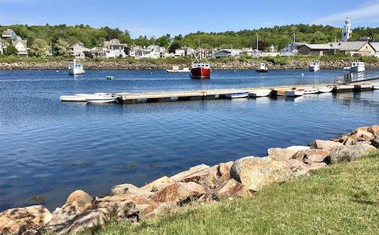 Gorgeous view from a bench at Masconomo Park