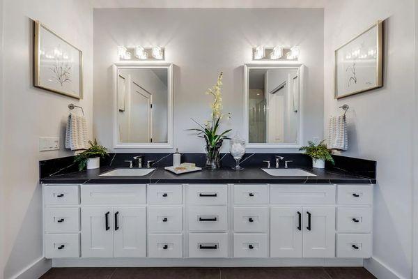 White Shaker style Vanity