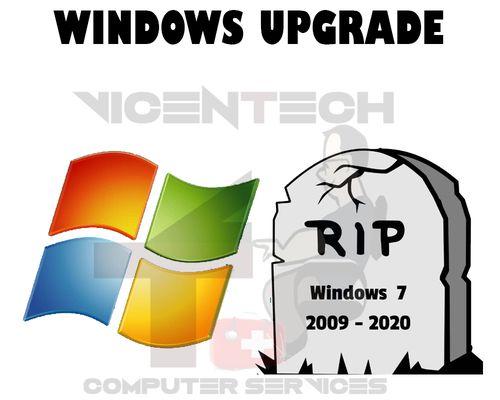 Windows 7 has retired; Using an outdated version of Windows will compromise your system's security. Get your Windows upgrade.