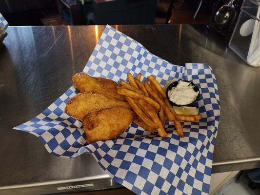 Pub Fish and Chips...love the homemade tartar sauce!