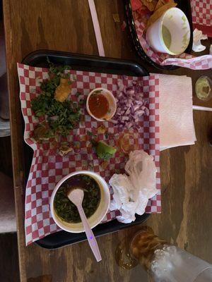 A happy plate at el taco spot