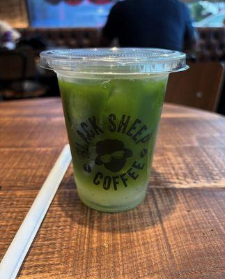 Passion fruit matcha lemonade