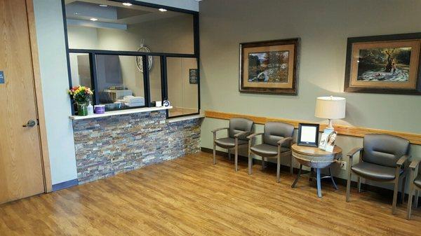 Newly renovated waiting room