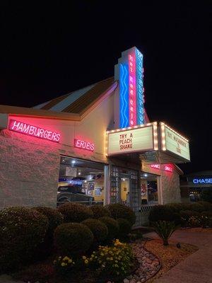 Exterior of the Whataburger Hot Rod Cafe