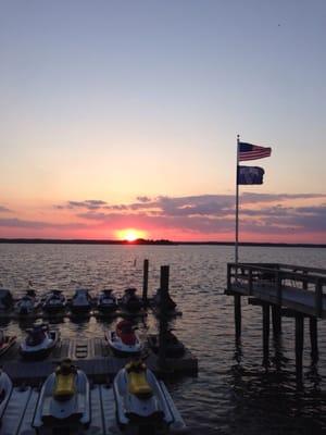 Sunset lake in wildwood crest