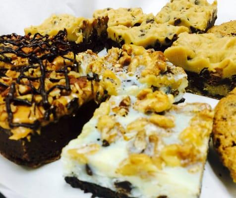 Dessert catering platter! Featuring a customer favorite the cookie dough brownie!