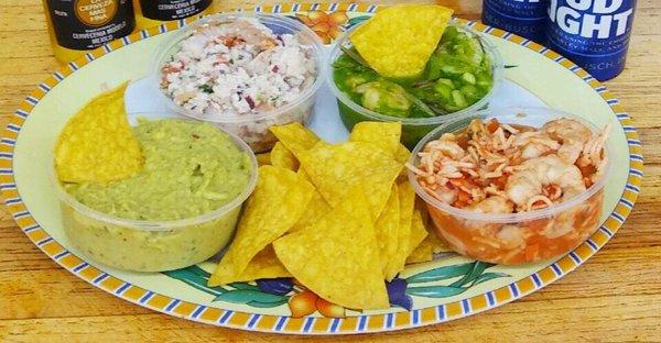 Plaza Market famous ceviches and guacamole