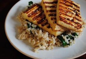 Asian Tofu w/Spinach and Brown Rice