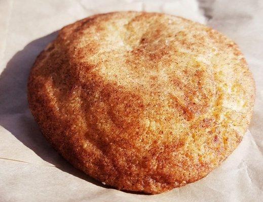 snickerdoodle cookie I split with my teen.