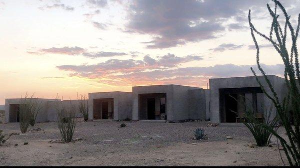 The different rooms you can stay in. Each has a nice boho desert organic modern style