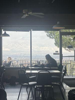 Amazing views from inside and the outside patio