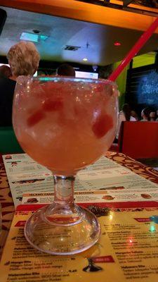 Watermelon Rita, very good. Normally go for a beer, but a boat drink sounded good