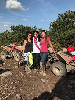 Ladies enjoying ATV Tour