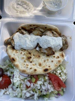 Chicken Souvlaki Lunch Special