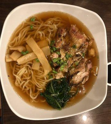 Grilled chicken soy ramen