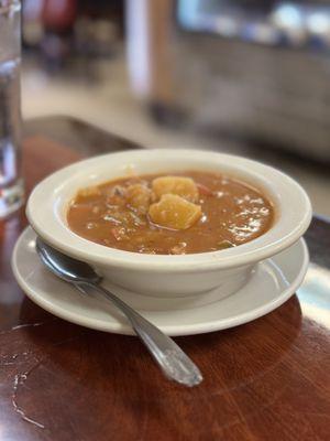 Clam chowder (Manhattan) w garlic