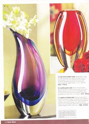 duo tone vase-$149.95-sunfire vase-$119.95