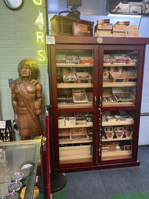 Humidor, fine cigars.