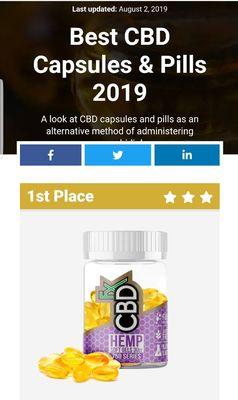 We only have the best for our customers. A convenient way to take CBD. 25 mg per capsule. No taste. For most people 1 a day is perfect