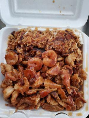 Chicken & shrimp teriyaki