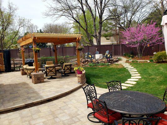 Pavers with Pergola project in Centennial CO