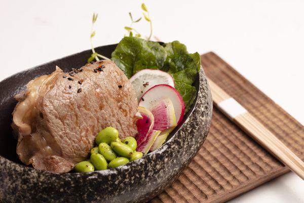 【 Dinner Menu 】Sage Rice Bowl with American Wagyu Striploin