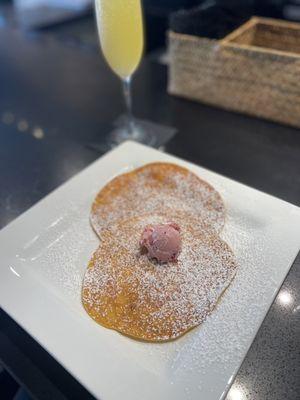 Swedish pancakes with lingonberry butter