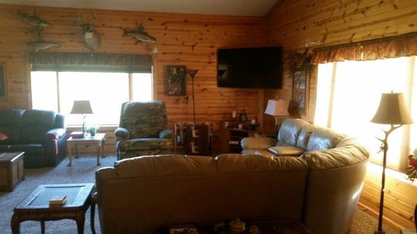 Inside lodge living room