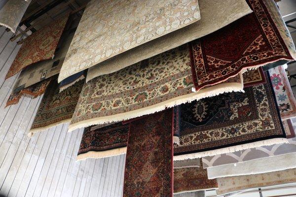 Area Rugs Hanging to Dry!