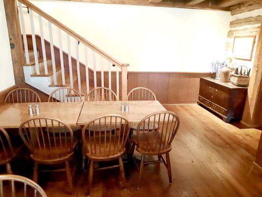 One of the first floor dining rooms