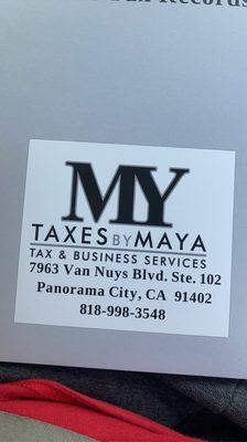 My taxes by Maya