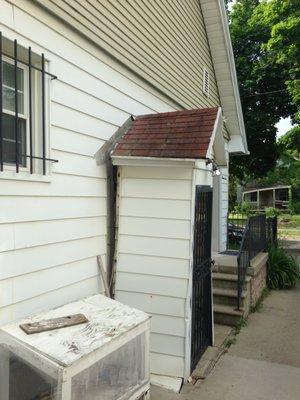 car struck a home in Flint.  Before