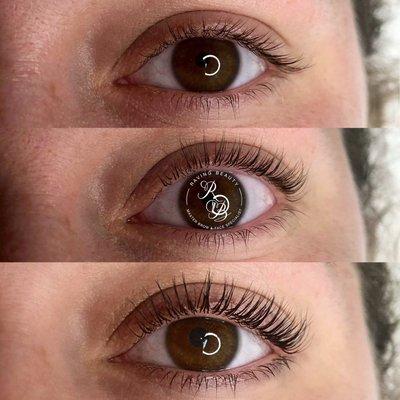 Lash lift and tint