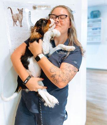 Puppy kisses are our favorite!