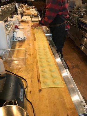 Hand made pasta, made fresh in house every day.