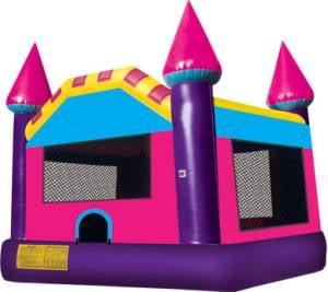 This large 15x 15 Castle is perfect for your little princess and her friends!!! Lots of room to jump for hours of fun!