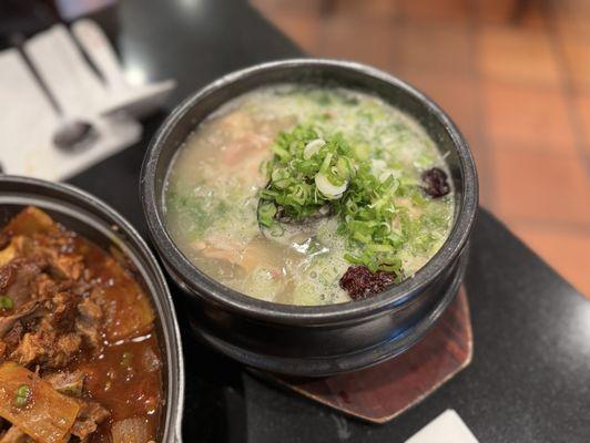 Chicken with ginseng soup