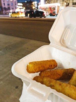 $3 mozzarella sticks! Yum