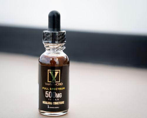 VeniceCBD Full Spectrum Healing Tincture available at Venice Kush on Venice beach.